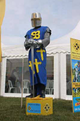 Medieval Knight Living Statue